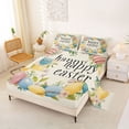 thumbnail image 2 of Erosebridal Retro Easter Festival Kid Full Size Sheets, Cartoon Egg Floral Bed Sheets, 4-Piece, 2 of 5