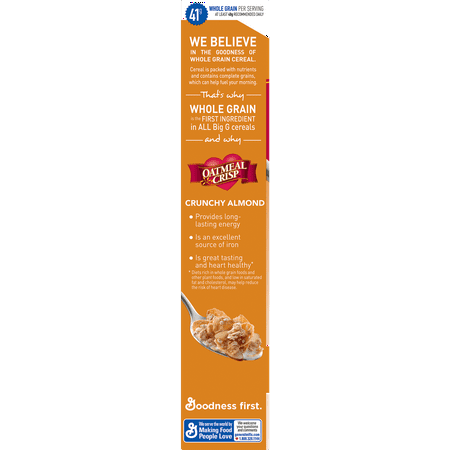 Oatmeal Crisp with Crunchy Almond Cereal, 17 oz
