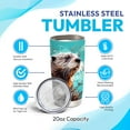 thumbnail image 5 of Personalized Gifts For Otter Lover - Save The Sea Otters Custom Name Stainless Steel Tumbler 20oz With Lid - Idea Sea Animal Lover Gifts For Women Girl Kids On Birthday Christmas, 5 of 5