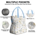 thumbnail image 3 of Pioneer Flower Floral Print Pattern Drawstring Lunch Bag Women - Drawstring Lunch Bag Insulated for Work Office - Stain-Resistant Large Lunchbags for Women with Multi-Pockets, 3 of 6