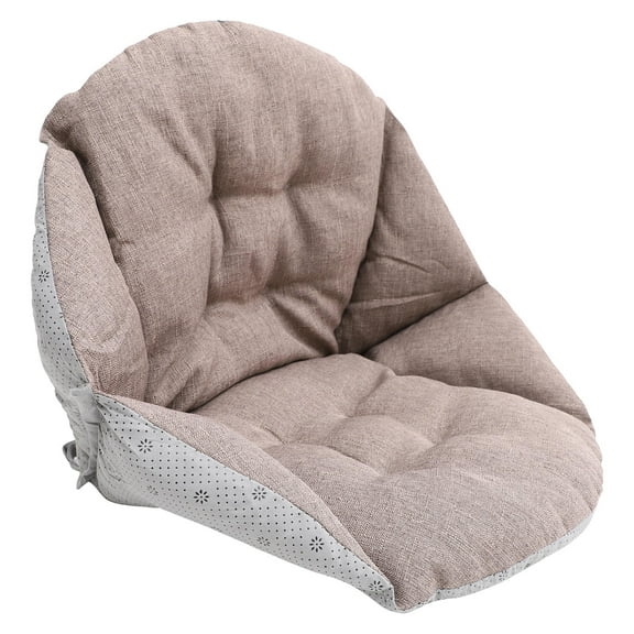 LEORX Practical Office Back Cushion Brown Winter Warmer Plush Seat Pad