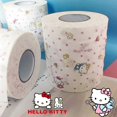 thumbnail image 2 of Sanrio Roll Tissue Anime Hello Kitty Toilet Paper Kawaii Kuromi Printing Rolling Paper Cartoon Home Bathroom Toilet Paper Gifts, 2 of 16