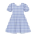 thumbnail image 6 of QSXADF Girls' Summer Casual Dress Sundress Children's Round Neck Sleeve Short Sleeved Dress Classic Back Girl Summer Dress Summer Outfits, 6 of 7