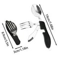 thumbnail image 3 of Camping & Hiking Portable 4-In-1 Stainless Steel Tableware Set - Spoon Fork and Multitool for Outdoor Feasts and Adventures, 3 of 6