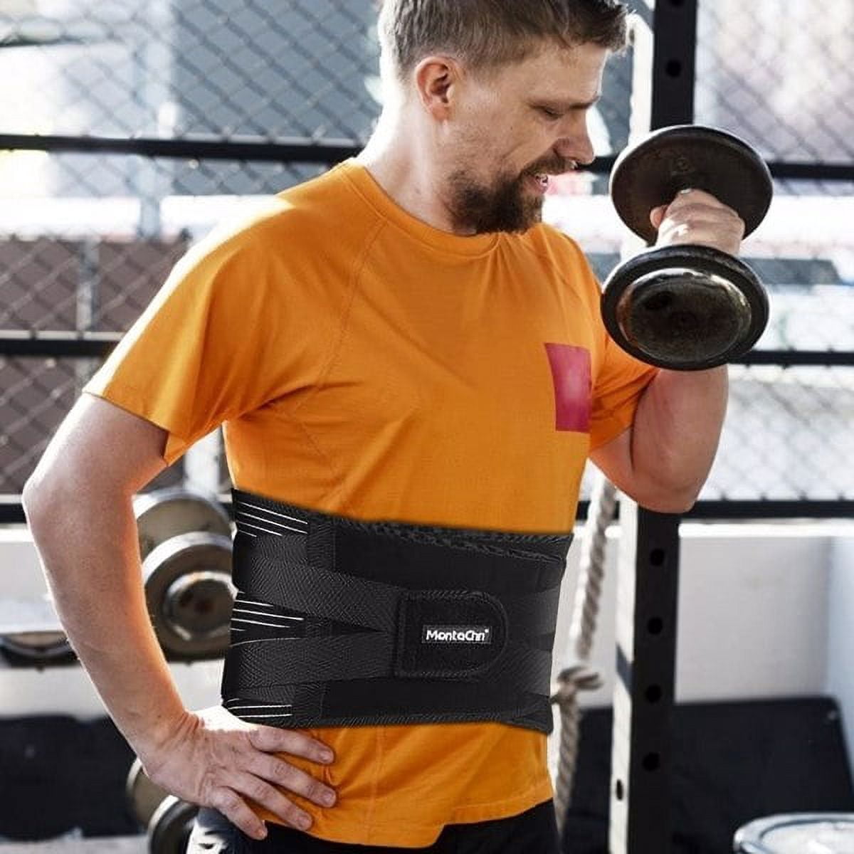 Clearance! Back Support Belt by Sparthos - Relief for Back Pain, Herniated Disc, Sciatica, Scoliosis and more! - Breathable Mesh Design with Lumbar Pad - Adjustable Support Straps - Lower Back Brace