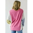 thumbnail image 3 of a.Jesdani Bold Stripe Long-Sleeve Top | Exposed Seam, Side Slits, Chic Fit, 3 of 8