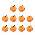 thumbnail image 2 of 10-Count Mini Artificial Pumpkins - Lightweight Foam Fall Decor Thanksgiving Table Scatter Halloween Craft Projects Home Centerpiece Fillers(D), 2 of 6