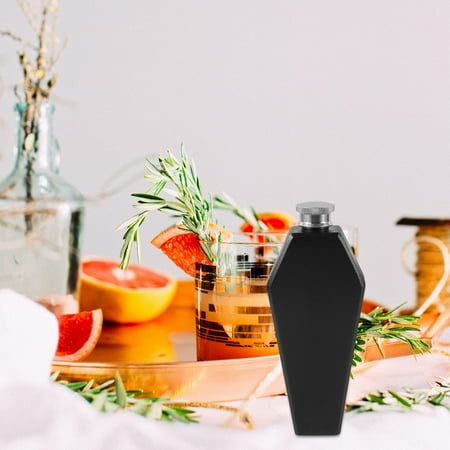 Raindrops 304 Stainless Steel Liquor Bottle for Black Holds Juice 1 Set