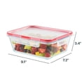 thumbnail image 4 of Pyrex Freshlock - Recipiente de vidrio para almacenamiento de alimentos, tapas herméticas y a prueba de fugas, apto para congelador y microondas, 8 tazas, 4 of 4
