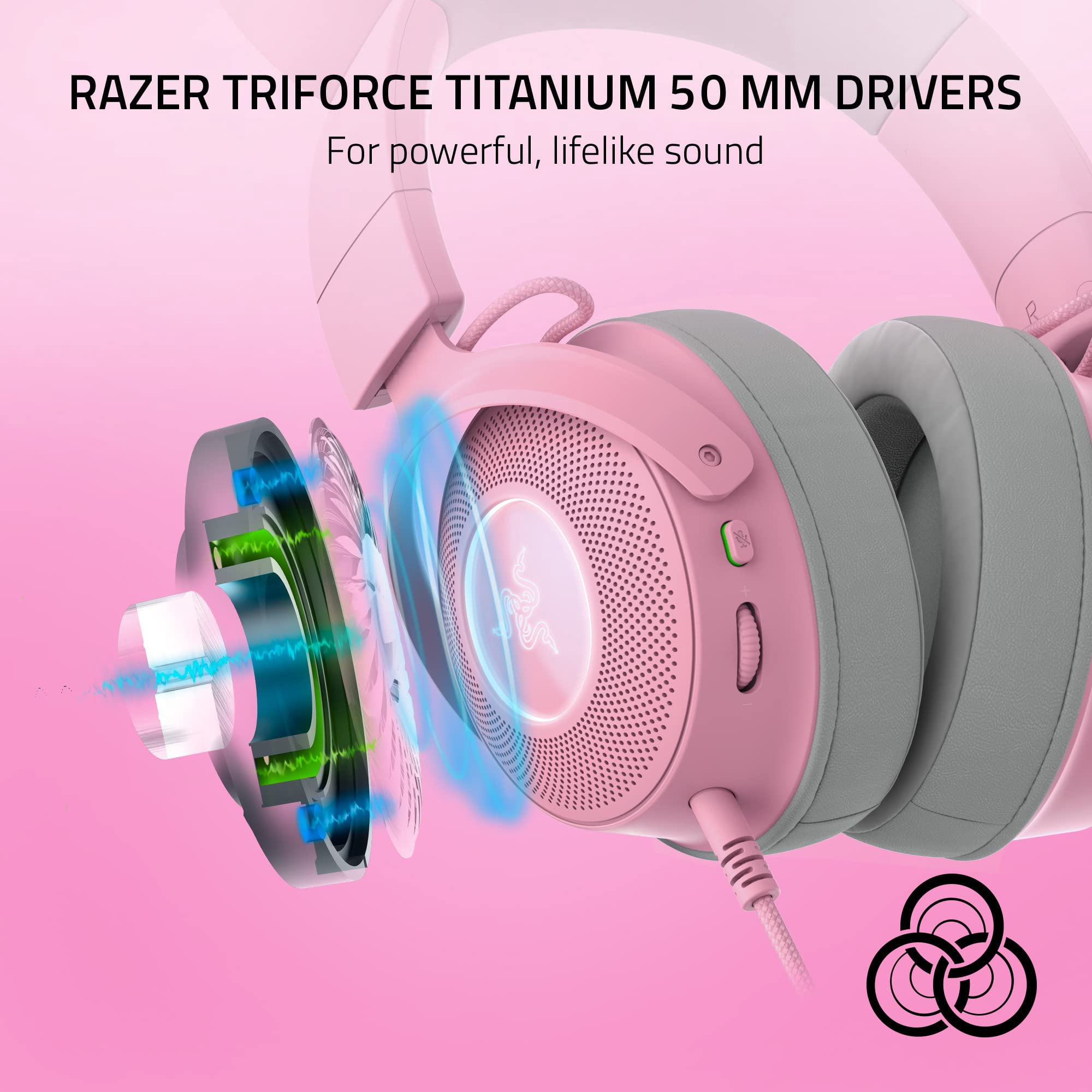 Razer Kraken Kitty V2 Pro Wired RGB Gaming Headset