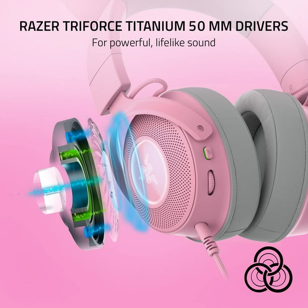 ヘッドホン Razer Kraken Kitty V2 Pro Quartz Pink Razer Kraken Kitty V2 Pro Wired RGB Gaming Headset