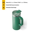 thumbnail image 3 of RTIC 16 oz Ceramic Lined Insulated Road Trip Travel Mug, Leak-Resistant Lid, Pine Tree, 3 of 7