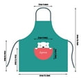thumbnail image 2 of Oleegame 1PC Pretty Apron 1PC Kitchen Cleaning Apron Polyester Apron Household Waterproof Apron, 2 of 2