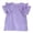 Purple, variant on Xijirk Girls T Shirts Casual Summer Short Sleeve Tee Round Neck Solid Color Top for Toddler and Kids,5-6 Years