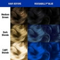 thumbnail image 3 of MANIC PANIC Rockabilly Blue Amplified Semi-Permanent Hair Dye - Strong True Neutral Blue Color - Works on Dark & Light Shades - Vegan, PPD & Ammonia Free, 3 of 7
