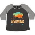 thumbnail image 3 of Inktastic Wyoming Vacation Buffalo Silhouette Women's Plus Size T-Shirt, 3 of 5