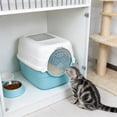 thumbnail image 5 of RKSTN Fully Enclosed Cat Litter Box Cat Toilet, Deodorant And Splash-Proof Cat Poop Basin Sky Blue, 5 of 5