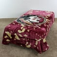 thumbnail image 3 of College Covers Florida State Seminoles Huge Raschel Throw Blanket, Bedspread, 86" x 63", 3 of 8