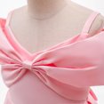 thumbnail image 4 of HAWEE Robe de Demoiselle d'Honneur pour Petite Fille, Nœud, Pageant, Fête, Mariage, Robes Formelles, Bal, Robes de Soirée pour 3-8 Ans, 4 of 7
