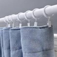 thumbnail image 4 of Set of 14 White Iron Metal Curtain Rings with Clips, Drapery Clips Hooks, Curtain Clips with Rings Cafe Curtain Clips, Ring Clips to Hang Curtains,1.2, 4 of 4
