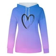 thumbnail image 4 of ShomPort Womens Cute Graphic Hoodies Sweatshirt Long Sleeve Pullover Fall Clothes (Blue 81), 4 of 4