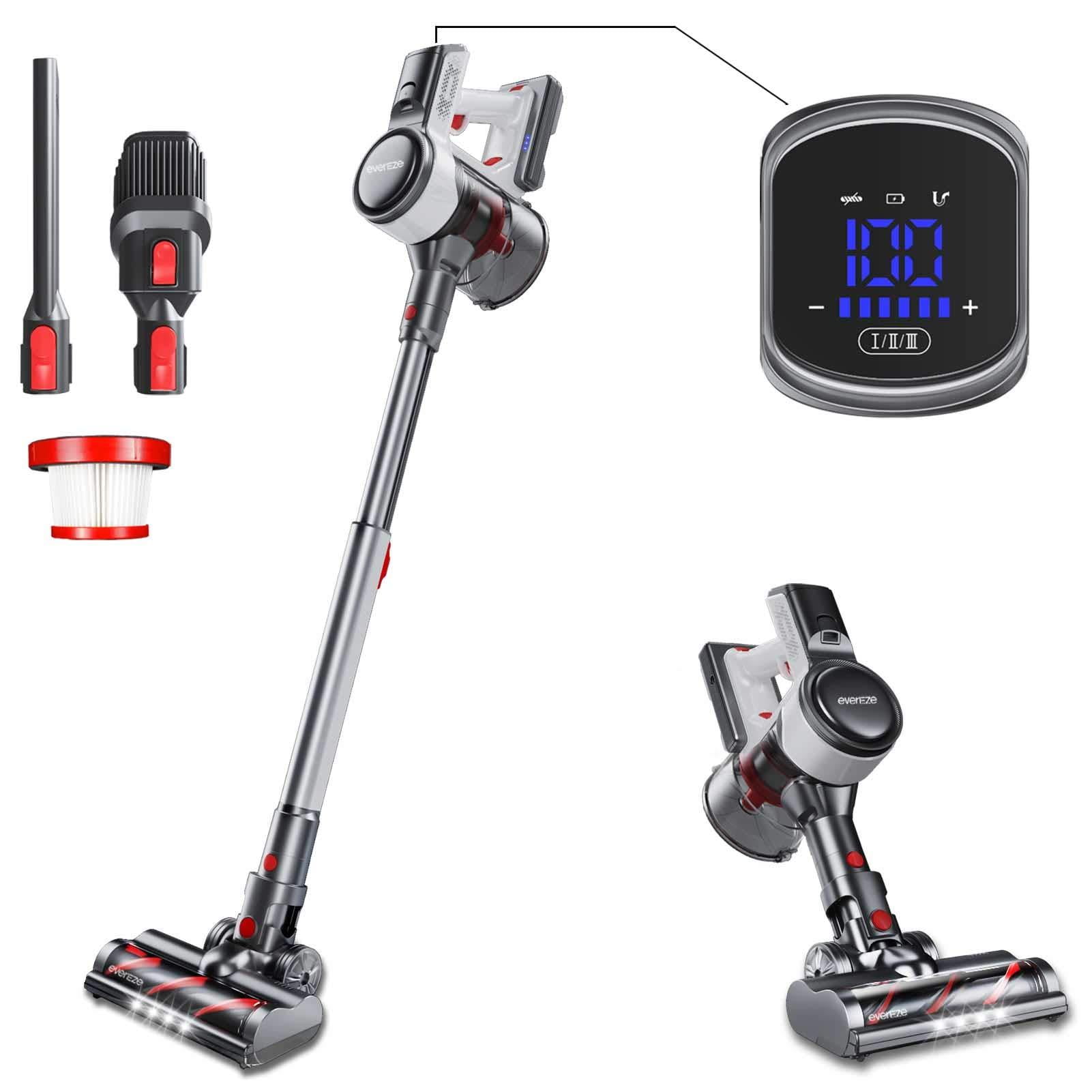Evereze Cordless Stick Lightweight Vacuum 25KPa Powerful Suction 50Mins