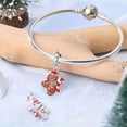 thumbnail image 3 of Jeffery Charms for Women Bracelet Necklace 925 Silver Christmas gingerbread man, cane candy, Snowman flower wreath Pendants,Christmas, 3 of 8