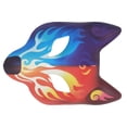 thumbnail image 2 of Máscara de zorro de fiesta de carnaval, máscara de animal de mascarada, máscara de zorro estampada de cuero, máscaras de animales geniales para llevar en la fiesta, 2 of 5