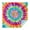 Rainbow Tie Dye, variant on Black White Tie Dye Mandala Pattern Square Tablecloth,Waterproof Square Table Cover,Wipeable Spillproof Washable Table Cover for Home Kitchen Party Decor 42"X42"(107x107cm)