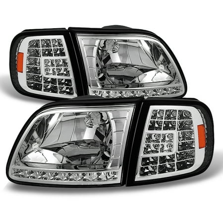 Fit 1997 2003 Ford F150 97 02 Expedition Headlights Led Corner Fit 1997 2003 Ford F150 97 02 Expedition Headlights Led Corner Signal Lights