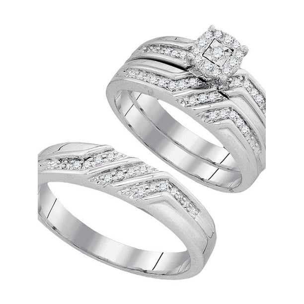 Walmart wedding rings sets for him and her shop white gold