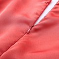 thumbnail image 5 of B91xZ Robes Grande Taille pour Femmes Rondes Manches Courtes à Blocs de Couleur Col Rond Ample Pull Plissé Robes, Rouge TG, 5 of 5