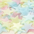 thumbnail image 5 of 100 pcs Pack Glow In The Dark 3D Stars Moon Stickers Bedroom Wall Room Decor DIY, 5 of 8