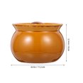 thumbnail image 2 of Phenofice 500ml Clay Soup Pot With Lid, Brown Ceramic Stew Jar For Home And Commercial Use, 2 of 8