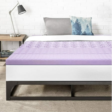 Best Price Mattress King 3 Inch 5-Zone Memory Foam Bed Topper with Lavender Infused Cooling Mattress