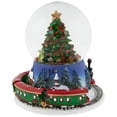 thumbnail image 4 of Northlight Rotating Train And Christmas Tree Musical Animated Snow Globe - 6.25", 4 of 6