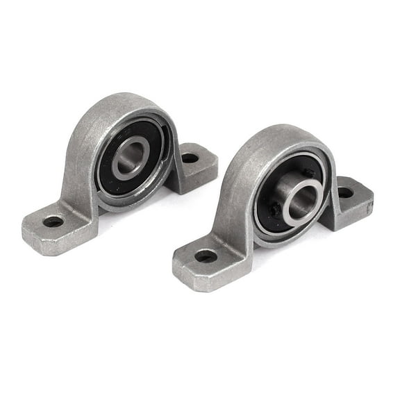 2pcs 8mm Inner Dia Self-aligning Pillow Block Mounted Housing Ball Bearing 608RS