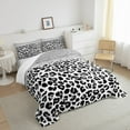 thumbnail image 3 of Feelyou Luxury Cheetah Print Full Size Comforter Sets, Fashion Sequin Print Bedding Comforter Set, Chic Abstract Bedding Sets, Microfiber Bedroom Decor, 3pcs, 3 of 8