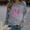 Gray, variant on Wowen's Graphic Crewneck Shirts Casual Pullover Blouse Fall Winter Comfy Long Sleeve Shirts Loose Casual Breast Cancer Print Tops Black L