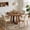 Brown, variant on Round Dining Table for 4-6 People, 47 Inches Dining Room Table with Pedestal Base, Dinner Tables, Circle Kitchen Tables for Dining Room, Kitchen, Living Room(Table Only)