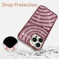thumbnail image 4 of Compatible with iPhone 13 Pro Max Case 6.7 Inch, Cute 3D Design Planting Water Ripple Case, Bling Sparkle Case for Women Girls, Soft Silicone Shockproof Camera Protective Back Cover-Pink, 4 of 15