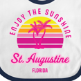 thumbnail image 4 of Inktastic Summer Enjoy the Sunshine St. Augustine Florida in Pink Boys or Girls Baby Bib, 4 of 4