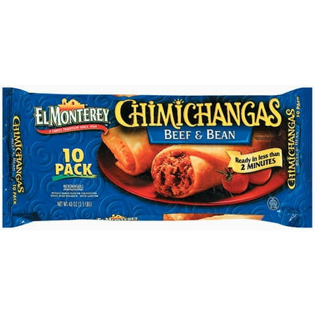 El Monterey: Beef & Bean 10 Ct Chimichangas, 40 oz