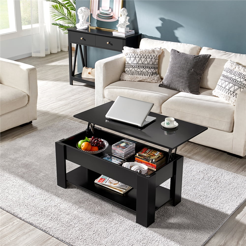 Buy Yaheetech Modern Wood Lift Top Coffee Table w/Hidden Compartment