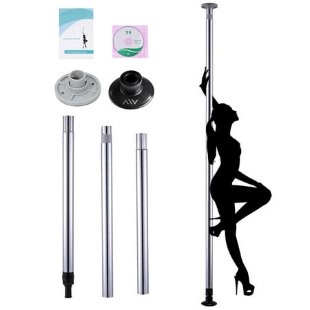 AW® Removable Dance Pole Full Kit Package Exercise Club Party Weight Loss Fitness 50mm w/ Bag