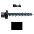 thumbnail image 2 of Metal Roofing Screws: (250) 10 x 1 Black Galvanized Hex Head Mini Driller Sheet Metal Roof Screw. Self Starting Metal to Wood siding Screws. EPDM Washer., 2 of 4