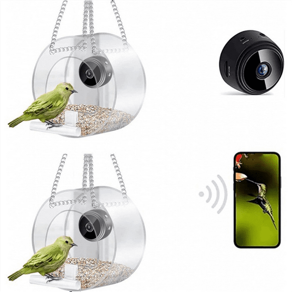 Bird Feeder with Camera ,with HD Night-Version Bird Watching Camera for Outdoor Bird Watching & Capture Photos B