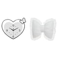 thumbnail image 1 of Reloj De Pared Con Forma De Corazón, Cojín De Acrílico, Decorativo, Diseño Creativo, Movimiento Silencioso, Arte De Pared, Bonito Sofá Con Lazo, Mobiliario Moderno Para El Hogar, Cómoda, 1 of 8