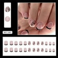 thumbnail image 2 of Fofosbeauty 24pcs Press on False Nails Tips, Square Fake Acrylic Nails, Shadow Petals, 2 of 9