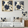 thumbnail image 4 of Designart "Blue Gold Peonies Celebration VII" Floral Peony Wall Art For Kitchen, 4 of 5